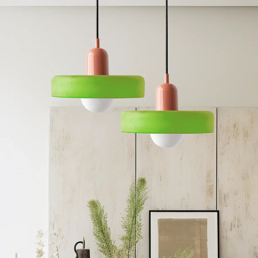 NordicGlass - Moderne Deckeleuchte aus farbigem Glas