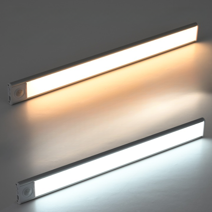 LazyStick - LED Unterbauleuchte mit Bewegungsmelder – USB Wiederaufladbare Lichtleiste Kabellos für Küche, Schrank, Flur und Treppe