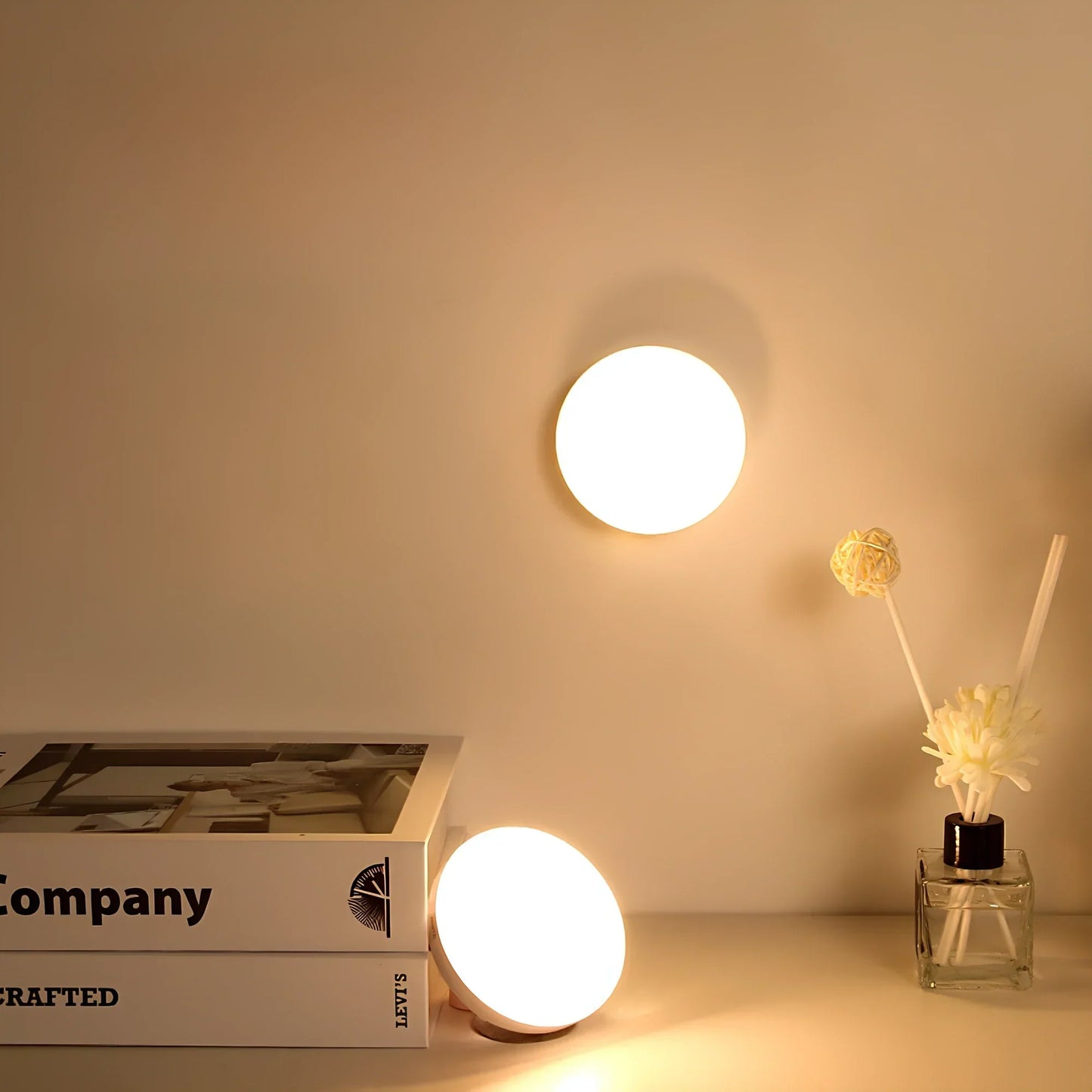 LichtKreis - LED Nachtlicht mit Bewegungsmelder – Kabellos & USB-aufladbar