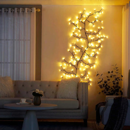 Verzauberte Weidenrebe | Verzauberte LED Wandlampe