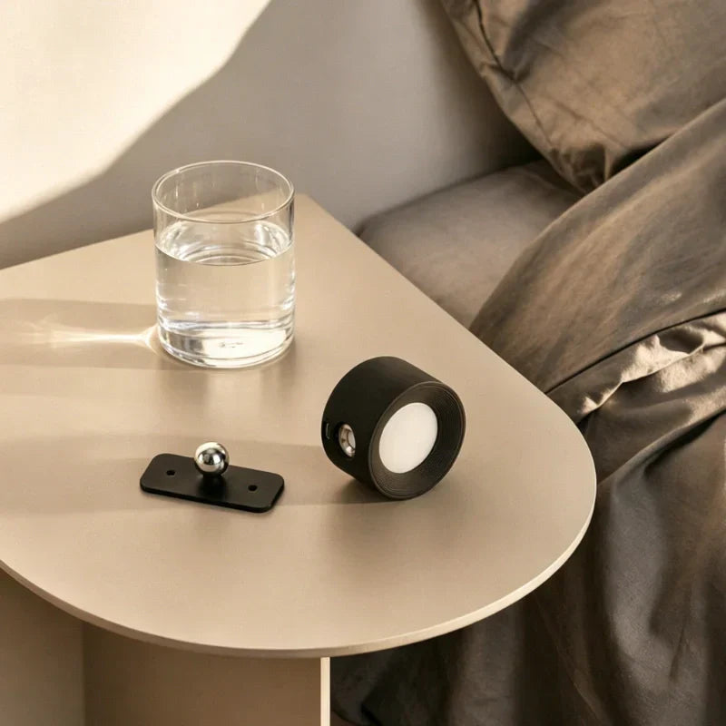 EasyLamp - Kabellose LED Wandleuchte mit 360° Drehung, USB-C Akku & Magnet, Dimmbar