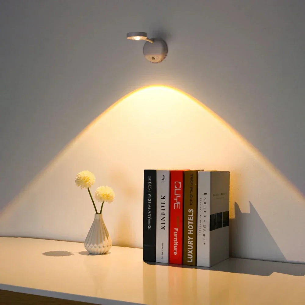 AuraSpot - LED Bewegungs-Spotlight kabellos mit Akku & dimmbar Wandlampe