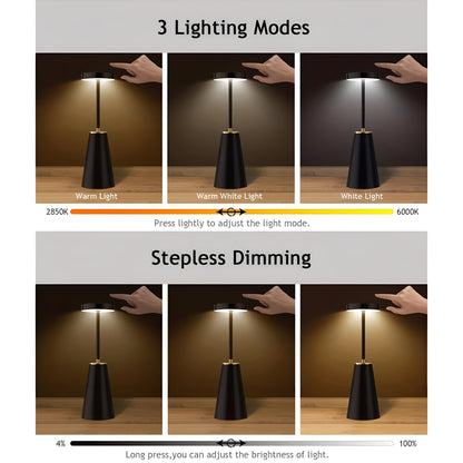ChicLamp - Kabellose Luxus-Tischlampe für Modernes Ambiente