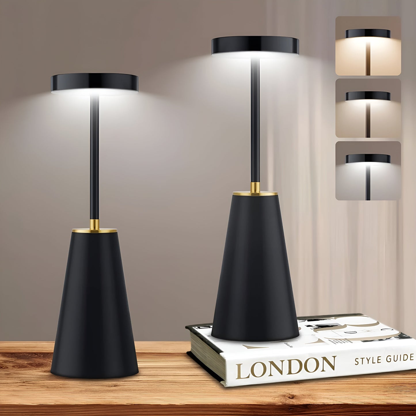ChicLamp - Kabellose Luxus-Tischlampe für Modernes Ambiente