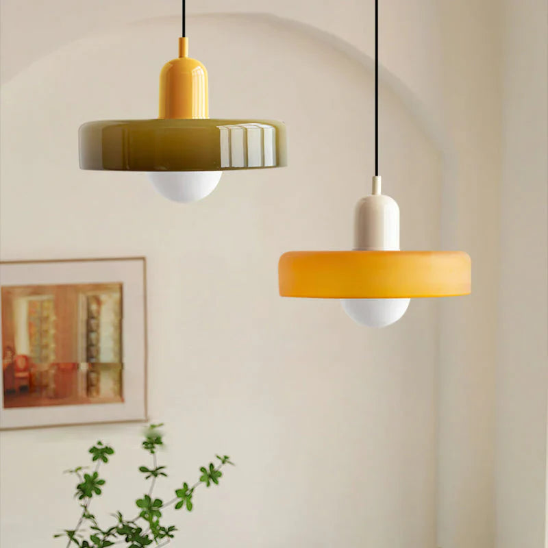 NordicGlass - Moderne Deckeleuchte aus farbigem Glas