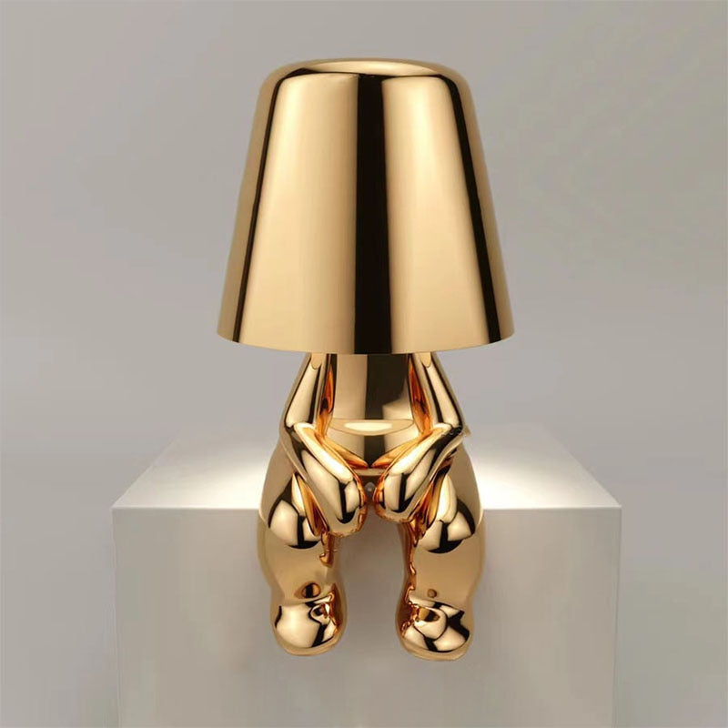 Lampenmännchen - Kunstvolle Moderne LED Tischlampe | Dimmbare Beleuchtung je nach Stimmung