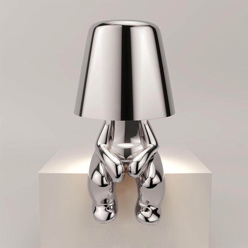 Lampenmännchen - Kunstvolle Moderne LED Tischlampe | Dimmbare Beleuchtung je nach Stimmung