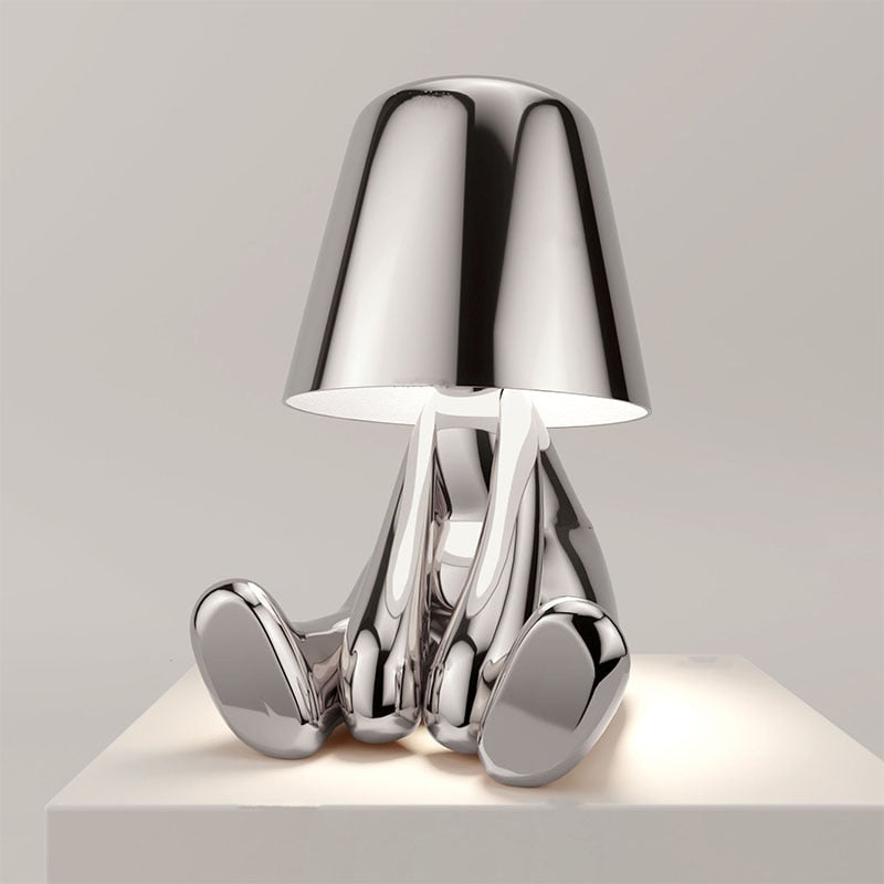Lampenmännchen - Kunstvolle Moderne LED Tischlampe | Dimmbare Beleuchtung je nach Stimmung