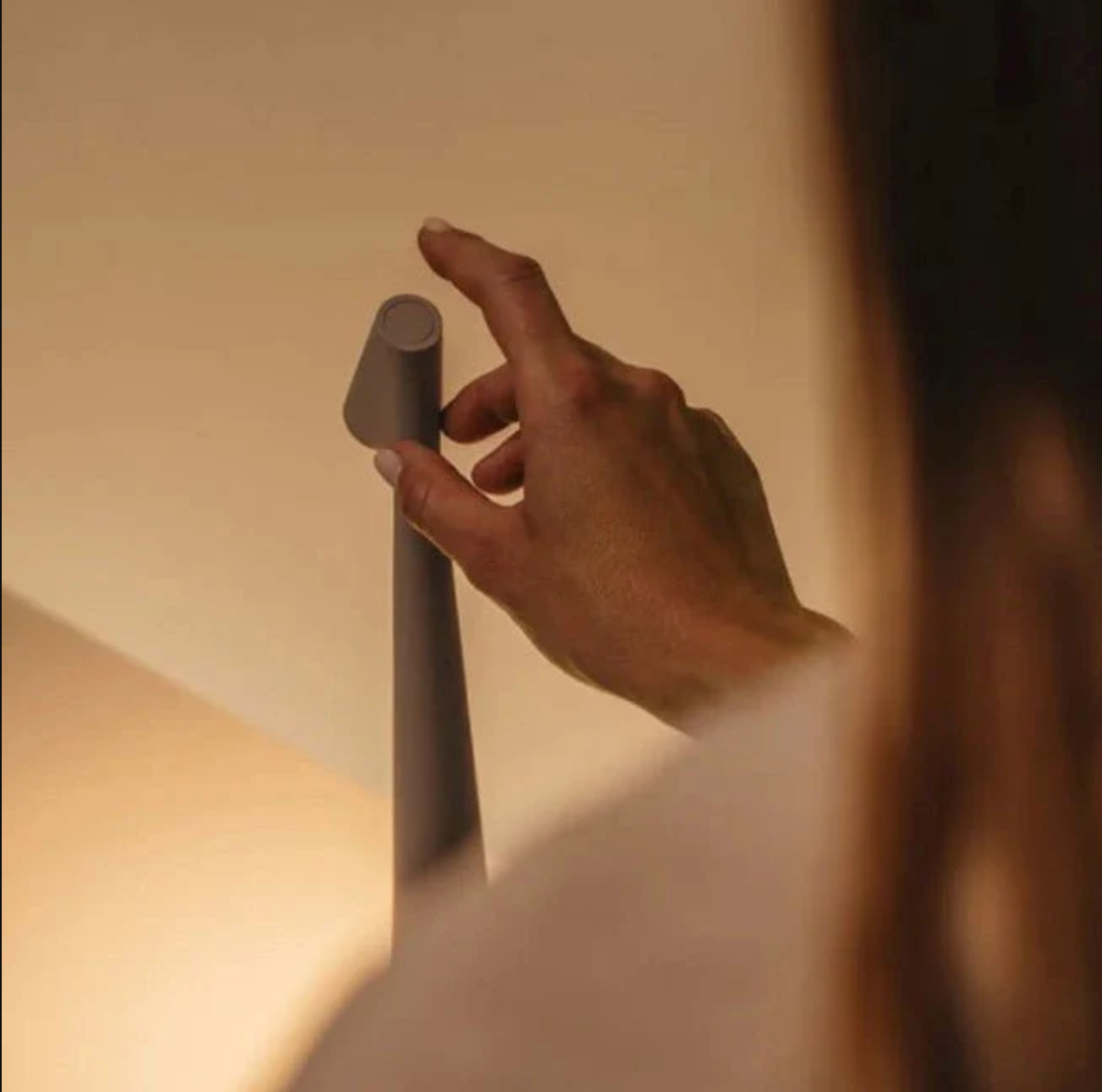 Kabellose Tischlampe mit Akku 'NordicLicht' - USB Akku Tischlampe ohne Kabel
