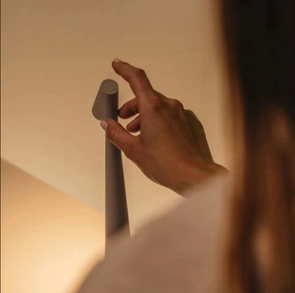 Kabellose Tischlampe mit Akku 'NordicLicht' - USB Akku Tischlampe ohne Kabel