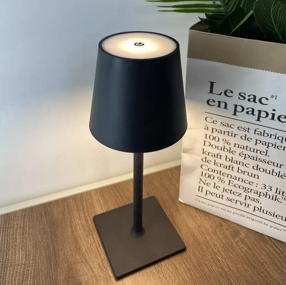 Kabellose Dimmbare LED Akku Tischlampe LauraDeko - Modern über Touch | Wohnzimmer | Leselampe | Nachttischlampe