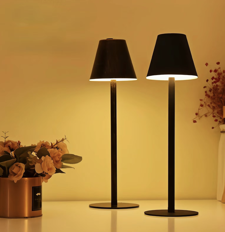 Kabellose Dimmbare LED Akku Tischlampe LuxeModern - Touch | Wohnzimmer | Leselampe | Nachttischlampe