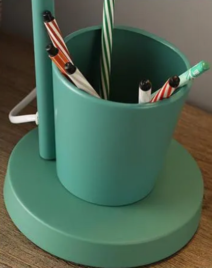 Kinder Tischlampe - Nordische gelbe Kinder Schreibtischlampe - Verstellbare Lampe