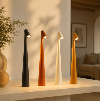 Kabellose Tischlampe mit Akku 'NordicLicht' - USB Akku Tischlampe ohne Kabel