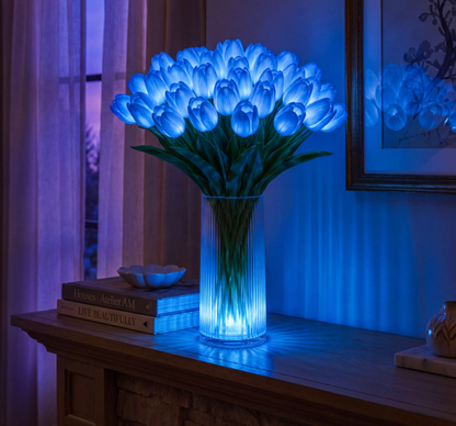LED Tulpen Lampe – Beleuchteter Tulpenstrauß mit 10 Blumen | Romantische Deko & Geschenk