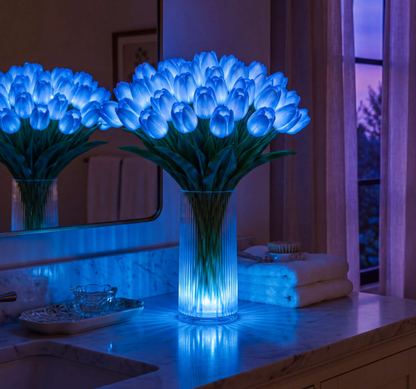 LED Tulpen Lampe – Beleuchteter Tulpenstrauß mit 10 Blumen | Romantische Deko & Geschenk
