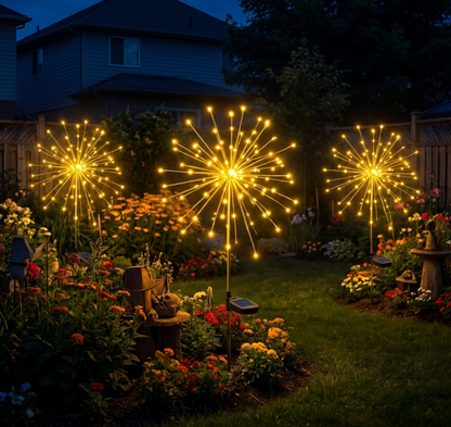 Solar Gartenleuchten – Sternenstrahl Außenleuchten für Garten, Weg & Terrasse