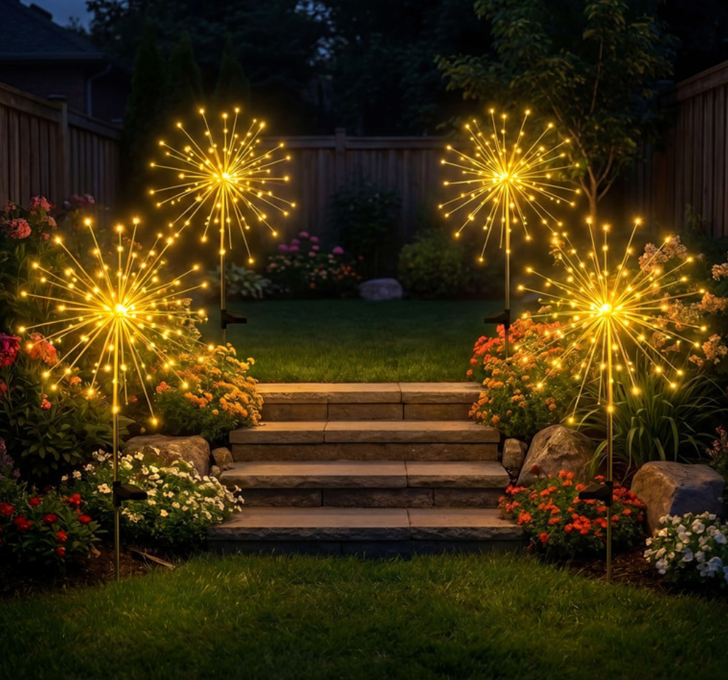 Solar Gartenleuchten – Sternenstrahl Außenleuchten für Garten, Weg & Terrasse