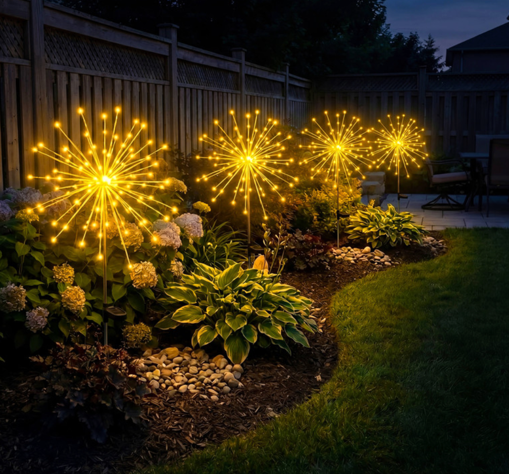 Solar Gartenleuchten – Sternenstrahl Außenleuchten für Garten, Weg & Terrasse