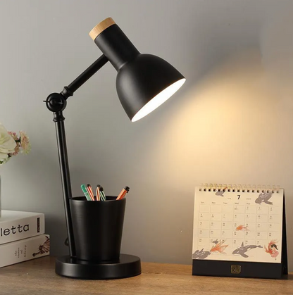 Kinder Tischlampe - Nordische gelbe Kinder Schreibtischlampe - Verstellbare Lampe
