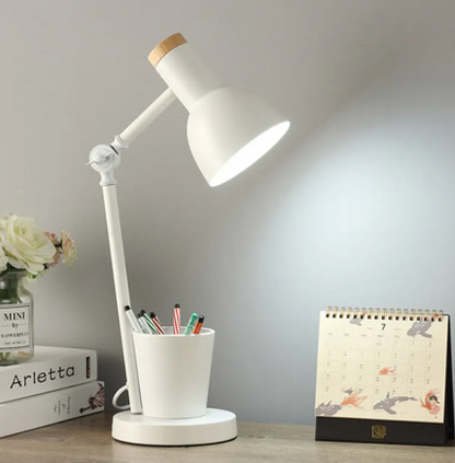 Kinder Tischlampe - Nordische gelbe Kinder Schreibtischlampe - Verstellbare Lampe