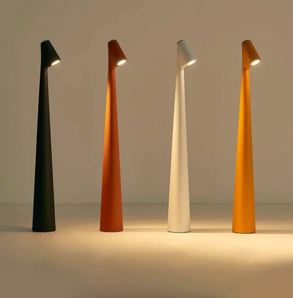 Kabellose USB Akku Nachttischlampe 'NordicEleganz' - USB Akku Tischlampe ohne Kabel