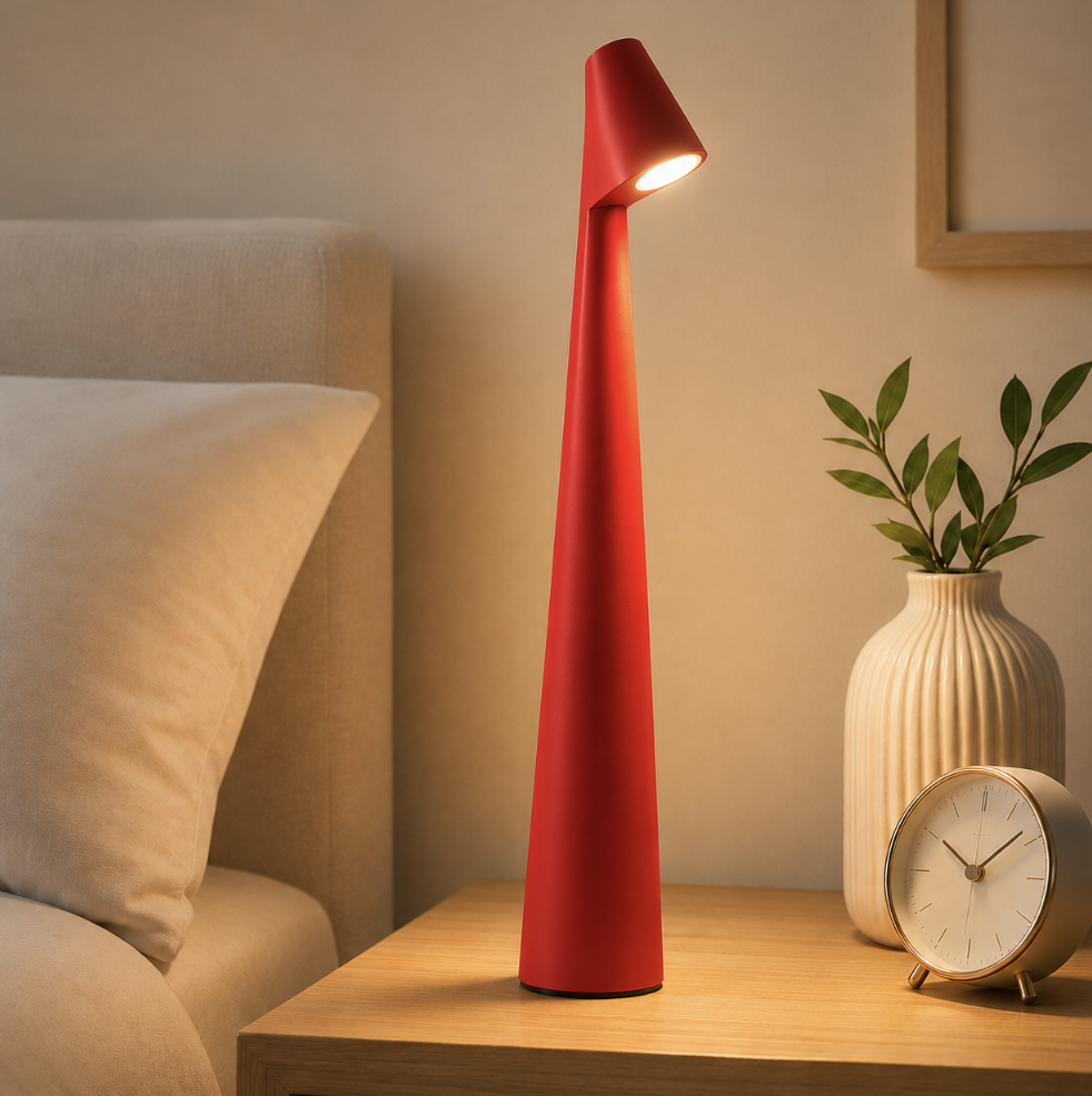 Kabellose Tischlampe mit Akku 'NordicLicht' - USB Akku Tischlampe ohne Kabel