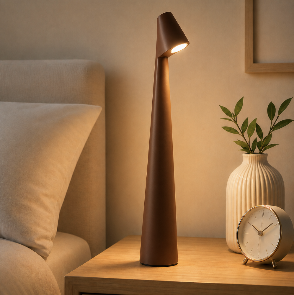 Kabellose Tischlampe mit Akku 'NordicLicht' - USB Akku Tischlampe ohne Kabel