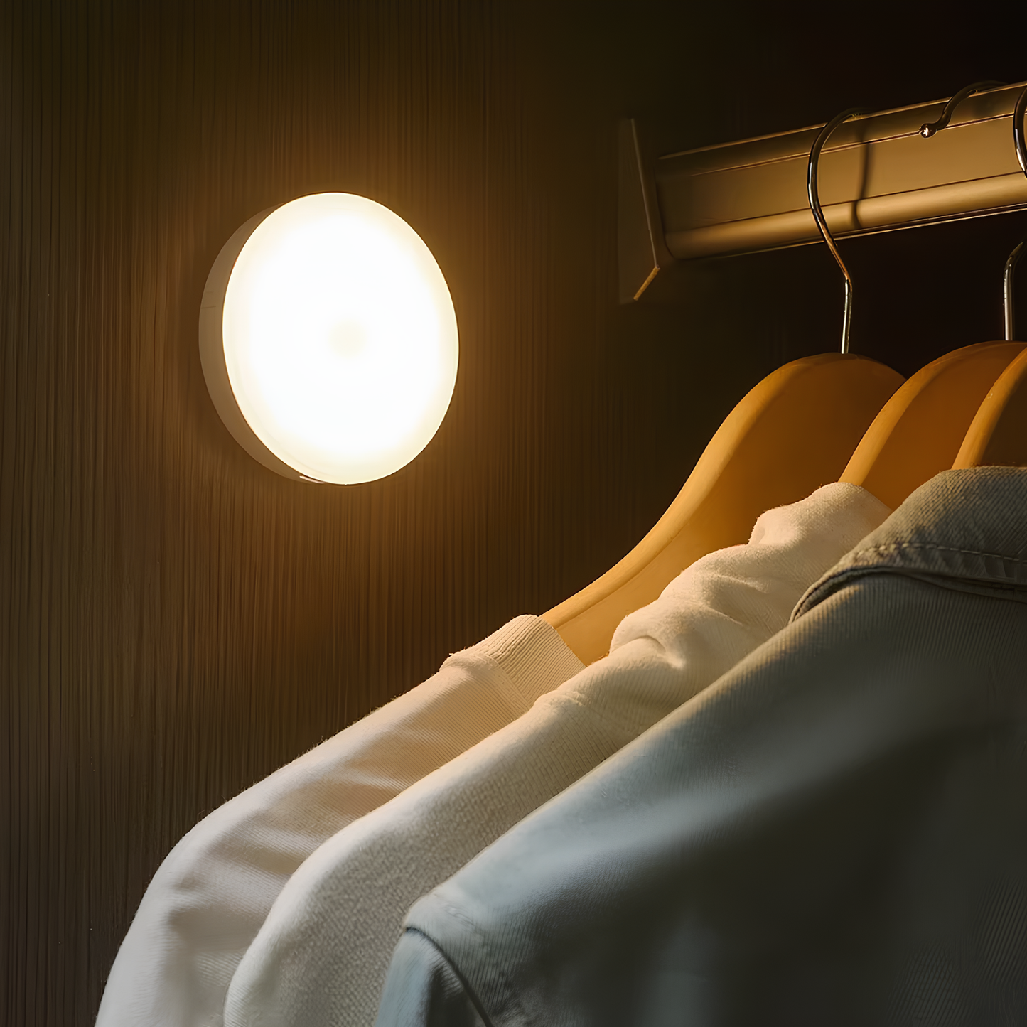LichtKreis - LED Nachtlicht mit Bewegungsmelder – Kabellos & USB-aufladbar