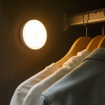 LichtKreis - LED Nachtlicht mit Bewegungsmelder – Kabellos & USB-aufladbar