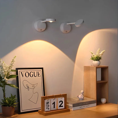 AuraSpot - LED Bewegungs-Spotlight kabellos mit Akku & dimmbar Wandlampe