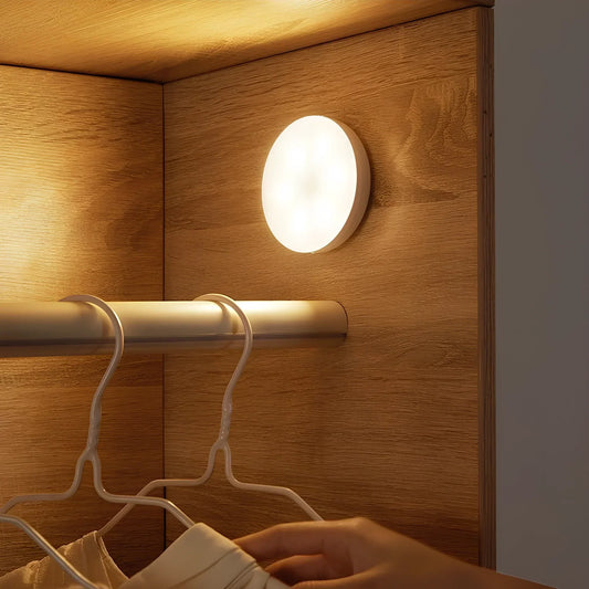 LichtKreis - LED Nachtlicht mit Bewegungsmelder – Kabellos & USB-aufladbar